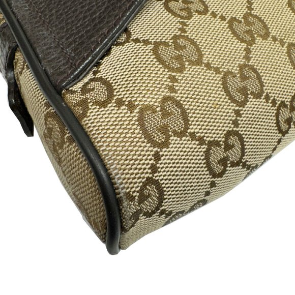 GUCCI GG Canvas Waist Bag, Body Pouch 449174 Beige Brown Men's Women's - Picture 8 of 11